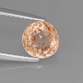 Pierre de Soleil  Orange naturelle Transparent, 1.11 ct, Transparent / Translucide