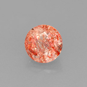 Pierre de Soleil  Orange naturelle Transparent, 1.00 ct, Transparent / Translucide
