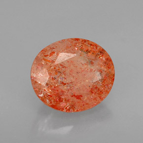 Pierre de Soleil  Orange naturelle Transparent, 1.69 ct, Transparent / Translucide