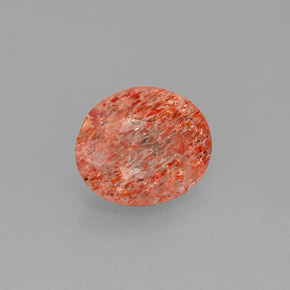 Pierre de soleil orange naturelle transparent, 1,46 ct, transparent / translucide