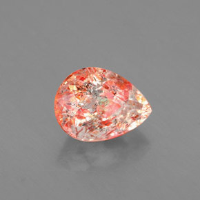 Pierre de Soleil  Orange naturelle Transparent, 0.98 ct, Transparent / Translucide