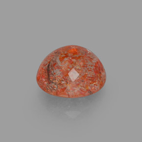 Pierre de soleil orange naturelle transparent, 1,88 ct, transparent / translucide
