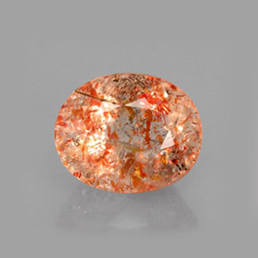 Pierre de Soleil  Orange naturelle Transparent, 1.52 ct, Transparent / Translucide