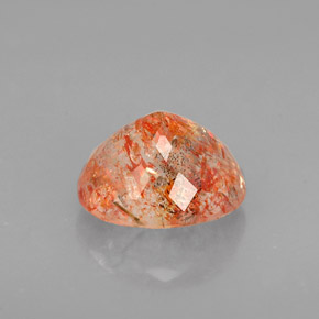 Pierre de Soleil  Orange naturelle Transparent, 1.52 ct, Transparent / Translucide