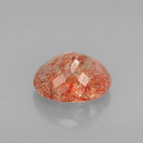 Pierre de soleil orange naturelle transparent, 1,62 ct, transparent / translucide