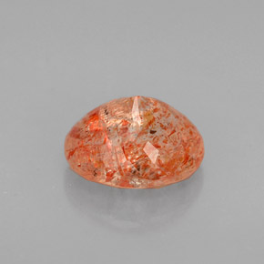 Pierre de Soleil  Orange naturelle Transparent, 1.56 ct, Transparent / Translucide