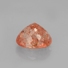 Pierre de soleil orange naturelle transparent, 1,46 ct, transparent / translucide