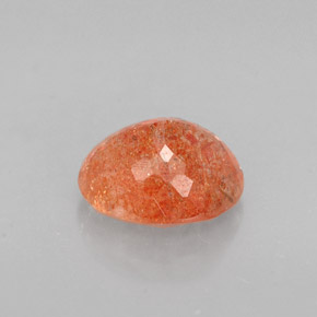 Pierre de soleil orange naturelle transparent, 1,14 ct, transparent / translucide