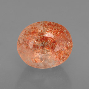 Pierre de Soleil  Orange naturelle Transparent, 1.68 ct, Transparent / Translucide