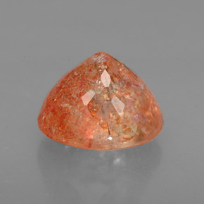 Pierre de Soleil  Orange naturelle Transparent, 1.68 ct, Transparent / Translucide