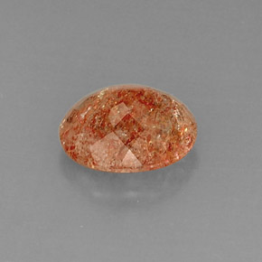 Pierre de Soleil  Orange naturelle Transparent, 3.85 ct, Transparent / Translucide