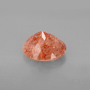 Pierre de soleil orange naturelle transparent, 2,29 ct, transparent / translucide