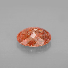 Pierre de soleil orange naturelle transparent, 2,28 ct, transparent / translucide