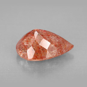 Pierre de soleil orange naturelle transparent, 3,50 ct, transparent / translucide