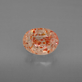 Pierre de Soleil  Orange naturelle Transparent, 1.12 ct, Transparent / Translucide