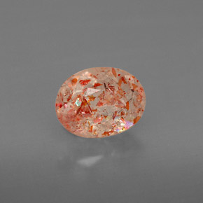Pierre de Soleil  Orange naturelle Transparent, 1.12 ct, Transparent / Translucide