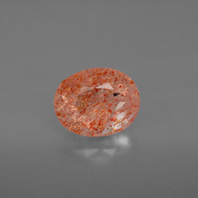 Pierre de Soleil  Orange naturelle Transparent, 1.32 ct, Transparent / Translucide
