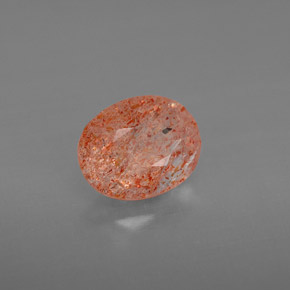 Pierre de Soleil  Orange naturelle Transparent, 1.32 ct, Transparent / Translucide