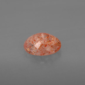 Pierre de Soleil  Orange naturelle Transparent, 1.32 ct, Transparent / Translucide