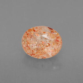 Pierre de Soleil  Orange naturelle Transparent, 1.24 ct, Transparent / Translucide