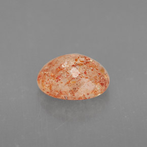 Pierre de Soleil  Orange naturelle Transparent, 1.24 ct, Transparent / Translucide