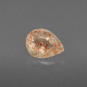 Pierre de Soleil  Orange naturelle Transparent, 0.74 ct, Transparent / Translucide