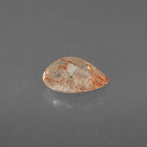 Pierre de Soleil  Orange naturelle Transparent, 0.74 ct, Transparent / Translucide