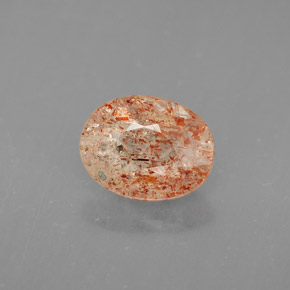 Pierre de soleil orange naturelle transparent, 1,02 ct, transparent / translucide