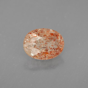 Pierre de soleil orange naturelle transparent, 1,02 ct, transparent / translucide
