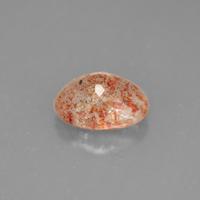 Pierre de soleil orange naturelle transparent, 1,02 ct, transparent / translucide