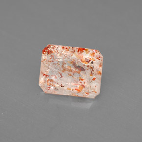 Pierre de Soleil  Orange naturelle Transparent, 1.59 ct, Transparent / Translucide