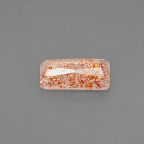 Pierre de soleil orange naturelle transparent, 1,15 ct, transparent / translucide