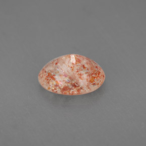 Pierre de soleil orange naturelle transparent, 1,34 ct, transparent / translucide