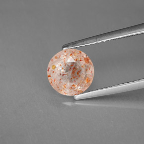 Pierre de Soleil  Orange naturelle Transparent, 1.41 ct, Transparent / Translucide