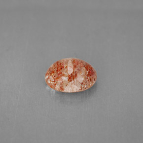 Pierre de soleil orange naturelle transparent, 1,53 ct, transparent / translucide