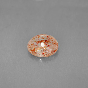 Pierre de soleil orange naturelle transparent, 1,53 ct, transparent / translucide