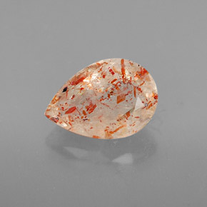 Pierre de Soleil  Orange naturelle Transparent, 2.26 ct, Transparent / Translucide