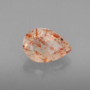 Pierre de Soleil  Orange naturelle Transparent, 2.26 ct, Transparent / Translucide