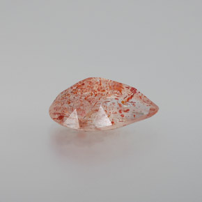 Pierre de soleil orange naturelle transparent, 2,84 ct, transparent / translucide