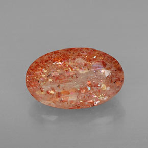 Pierre de Soleil  Orange naturelle Transparent, 3.99 ct, Transparent / Translucide