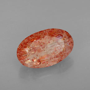 Pierre de Soleil  Orange naturelle Transparent, 3.99 ct, Transparent / Translucide