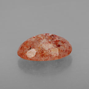 Pierre de Soleil  Orange naturelle Transparent, 3.99 ct, Transparent / Translucide