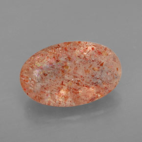 Pierre de soleil orange naturelle transparent, 4,06 ct, transparent / translucide