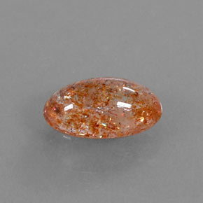 Pierre de soleil orange naturelle transparent, 1,70 ct, transparent / translucide