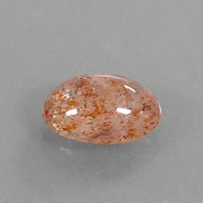 Pierre de soleil orange naturelle transparent, 2,18 ct, transparent / translucide