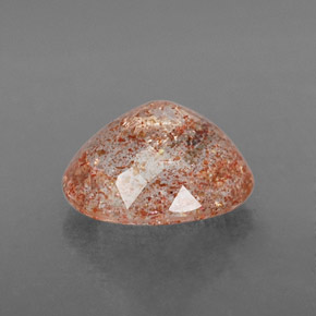 Pierre de Soleil  Orange naturelle Transparent, 1.65 ct, Transparent / Translucide