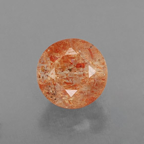 Pierre de Soleil  Orange naturelle Transparent, 1.13 ct, Transparent / Translucide