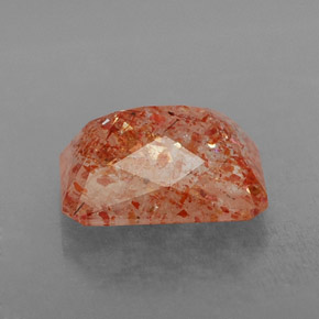 Pierre de soleil orange naturelle transparent, 1,77 ct, transparent / translucide