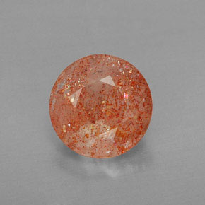 Pierre de Soleil  Orange naturelle Transparent, 2.36 ct, Transparent / Translucide