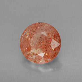 Pierre de Soleil  Orange naturelle Transparent, 2.36 ct, Transparent / Translucide
